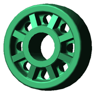 3d модель опорного колеса